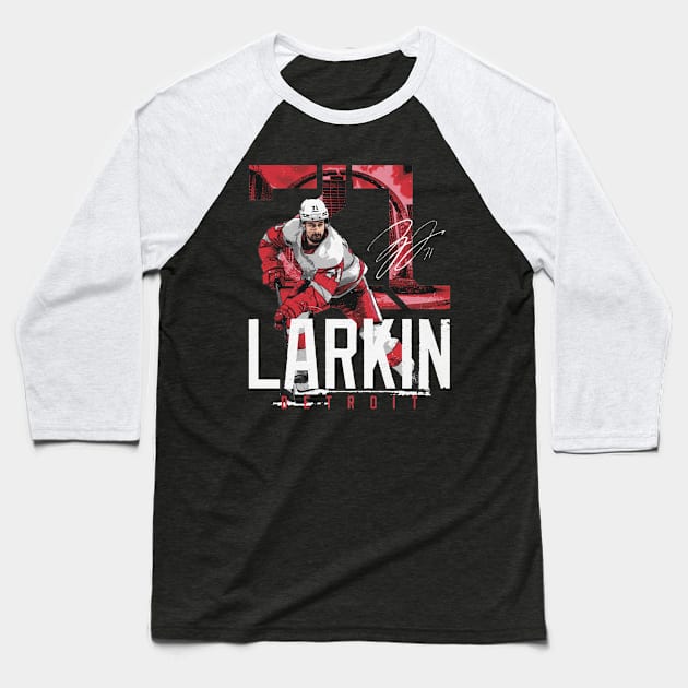 Dylan Larkin Detroit Landmark Baseball T-Shirt by lavonneroberson